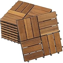 デッキタイル 最高級ミャンマーチークウッド 1箱9枚入 販売終了】天然木ウッドデッキ パネル NAJT-12/NAJT-16 山善 | 山善